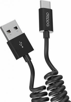 Кабель Type-C 1.5m curly black – фото 3