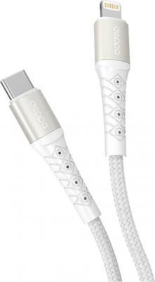 Кабель Type-C – Lightning / Быстрая зарядка, 1 м, белый