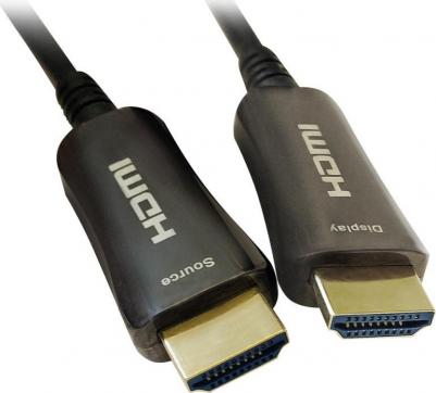 Кабель аудио-видео HDMI 20 AOC HDMI (m)-HDMI (m) 50м контакты позолото черный – фото 1
