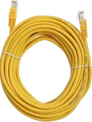 Патч-корд PP12-10M/Y литой, UTP, cat.5E, 10м, 4 пары, 26AWG, алюминий омедненный, 1 шт, желтый – фото 10