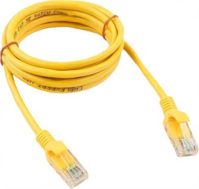 Патч-корд PP12-2M/BK литой, UTP, cat.5E, 2м, 4 пары, 26AWG, алюминий омедненный, 1 шт, черный – фото 4