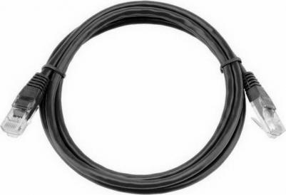 Патч-корд PP12-3M/BK литой, UTP, cat.5E, 3м, 4 пары, 26AWG, алюминий омедненный, 1 шт, черный – фото 2