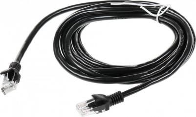 Патч-корд PP12-3M/BK литой, UTP, cat.5E, 3м, 4 пары, 26AWG, алюминий омедненный, 1 шт, черный – фото 6