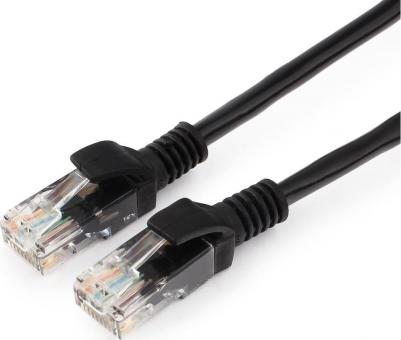 Патч-корд PP12-3M/BK литой, UTP, cat.5E, 3м, 4 пары, 26AWG, алюминий омедненный, 1 шт, черный – фото 8