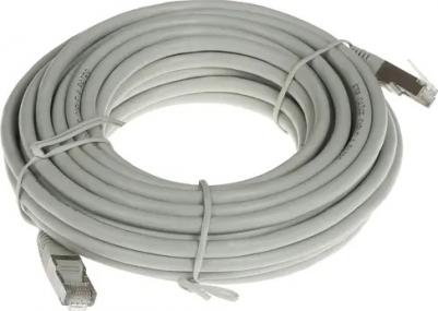 Патч-корд PP6-10M литой, FTP, cat.6, 10м, 4 пары, 24AWG, алюминий омедненный, 1 шт, серый – фото 9
