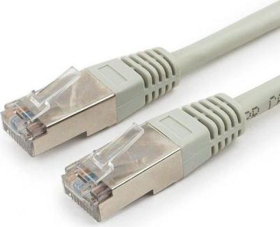Патч-корд PP6-1M литой, FTP, cat.6, 1м, 4 пары, 24AWG, алюминий омедненный, 1 шт, серый – фото 3