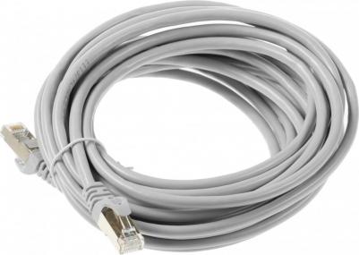 Патч-корд PP6-7.5M литой, FTP, cat.6, 7.5м, 4 пары, 24AWG, алюминий омедненный, 1 шт, серый – фото 3