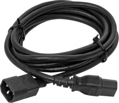 Кабель питания TERACOM для PDU IEC 60320 C13 - IEC 60320 C14 сечение 3x1.5мм2 250В 10A длина 2.0 метра, цена за 1 шт