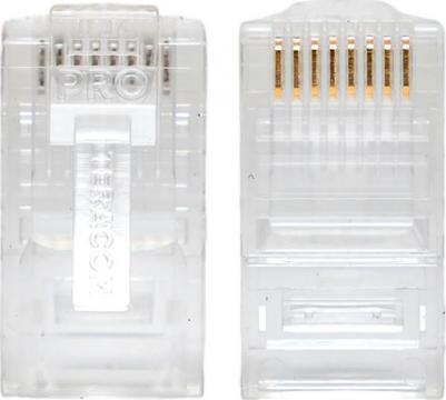 Коннектор RJ-45 неэкранированный 8P8C 30мкд кат.5e универс. TeraLINK PRO TRP-PLUG-5EUTP-10 – фото 2
