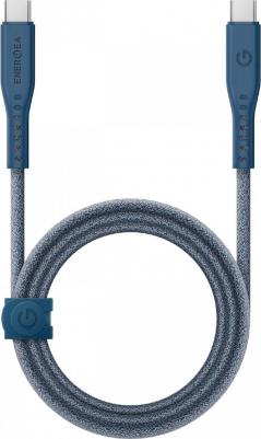 Кабель FLOW USB-C to USB-C PD240W 5A Nanoweave Magnetic tie 1.5m Blue