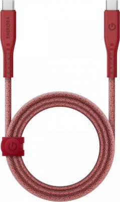 Кабель FLOW USB-C to USB-C PD240W 5A Nanoweave Magnetic tie 1.5m Red