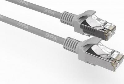 PC-0.5F-A Патч корд SIMPLE F/UTP экранированный 0,5 м, категория 5e, серый, цена за 1 шт – фото 1