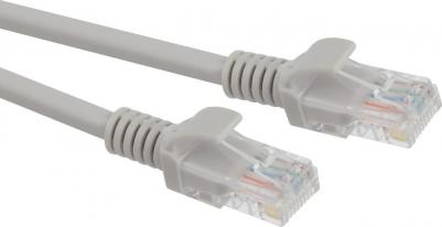 PC-5U Патч корд U/UTP неэкранированный 5 м, категория 5e, серый Cu, цена за 1 шт