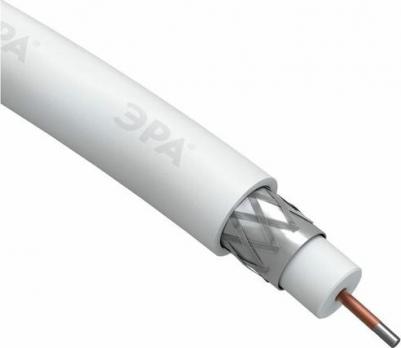 RL-48-PVC100 Кабель коаксиальный RG-6U, 75 Ом, CCS/, PVC, цвет белый, бухта 100 м, SIMPLE, цена за 1 шт