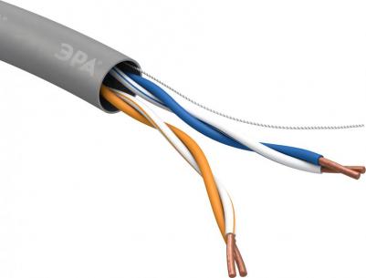 U-2-PVC Кабель витая пара U/UTP 2x2x24 AWG Cat5e CU PVC 305м, цена за 1 шт – фото 3