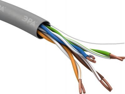 UL-4-PVC Кабель витая пара SIMPLE U/UTP 4x2x24AWG Cat5e CU PVC 305м, цена за 1 шт – фото 2