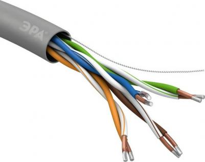 UL25-4-PVC-A Кабель витая пара SIMPLE U/UTP 4x2x25 AWG Cat5e CCA PVC 305м, цена за 1 шт
