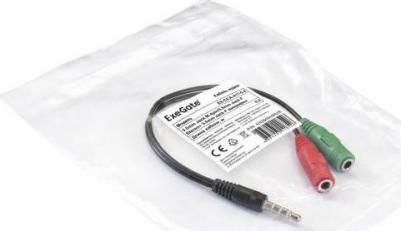 Аксессуар 3.5mm Jack/M - 3.5mm Jack/F стерео +3.5mm Jack/F 0.2m EX284944RUS – фото 2