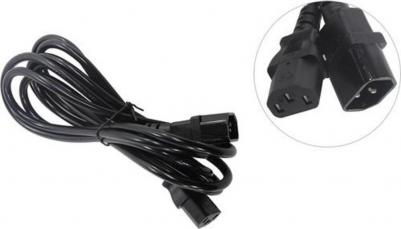 EP280629RUS Кабель монитор - компьютер Power EC-3P VDE-250V-3*1.0mm2, медь, черный, 3м – фото 1