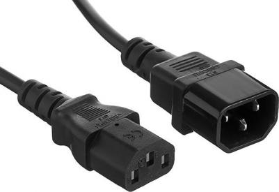 EP280629RUS Кабель монитор - компьютер Power EC-3P VDE-250V-3*1.0mm2, медь, черный, 3м – фото 1