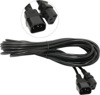 EP280634RUS Кабель монитор - компьютер Power EC-10P VDE-250V-3*1.0mm2, медь, черный, 10м – фото 1