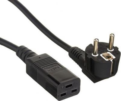 EP280672RUS Кабель питания Power PC19-10P Евровилка Schuko->С19 VDE-250V-3 1.5mm2, медь, черный, 16А, 10м