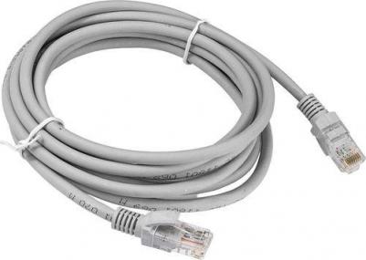 EX290421RUS Патч-корд LSZH UTP-RJ45-RJ45-5e-7M-LSZH-GY, UTP, cat.5e, 7м, серый – фото 1