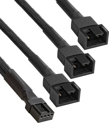 EX294792RUS Разветвитель питания с 4pin материнской платы на 3 корпусных вентилятора EX-CC-4p3xF-0.3 4pin F 3x4pinM 2 из них-3-контактный, 1 – фото 1