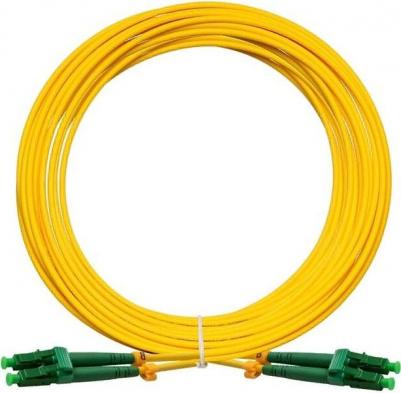 EX295150RUS Патч-корд волоконно-оптический FC-D-9-LC APC-LC APC-10M-LSZH Шнур ВО SM 9 125 OS2 G.652.D, LC APC-LC APC, Duplex, LSZH, 10м