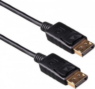 Кабель DisplayPort-DisplayPort поворотный v1.2 4K, экранированный, 1.8м, черный – фото 5