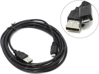 Кабель microUSB 3м Black