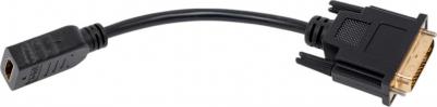 Кабель-переходник DVI-D-HDMI, 20 см, черный EX-CC-HDMIF-DVIM-0.15 – фото 2