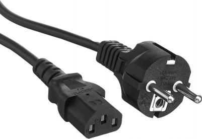 Кабель питания IEC-320-C13-Schuko (M), 6A, 5м, черный – фото 1