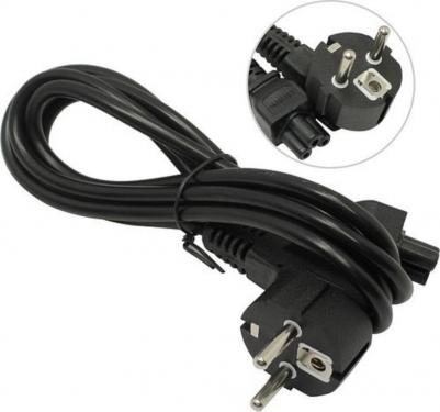 Кабель питания Schuko (M)-IEC-320-C5 угловая вилка/прямой штекер, 6A, 1.8м, черный – фото 2