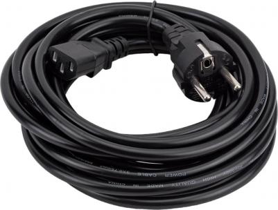 Кабель питания Special PC-5S Евровилка Schuko- C13/0.75mm2, CCA, черный, 5м 280998 – фото 1