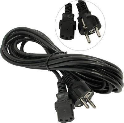 Кабель питания Special PC-5S Евровилка Schuko- C13/0.75mm2, CCA, черный, 5м 280998 – фото 4