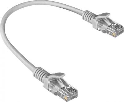 Кабель витая пара UTP-RJ45-RJ45-5e-0,3M-LSZH-GY 5e 0,3 м