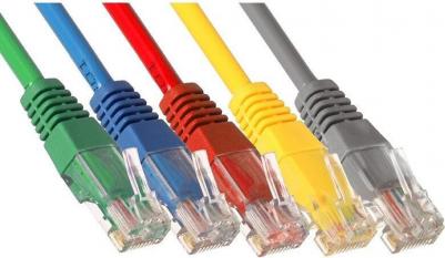 Кабель витая пара UTP-RJ45-RJ45-5e-0,5M-LSZH-YL 5e 0,5 м – фото 1