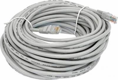 Кабель витая пара UTP-RJ45-RJ45-5e-CU-20M-GY 5e 20 м – фото 1