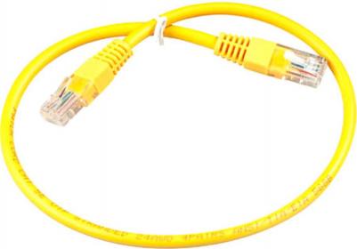 Сетевой кабель UTP Cat.5e 0.5m Yellow UTP-RJ45-RJ45-5e-0,5M-YL EX172880RUS – фото 1