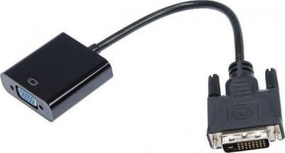 Адаптер DVI-VGA, M-F 0,2м Black (A-DVID-VGAF-01)