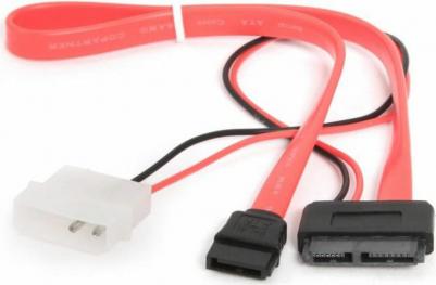 Адаптер Mini SATA-SATA 7 pin/Molex, M-M 0,5м Red (CC-SATA-C3) – фото 3