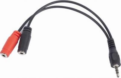 Аксессуар 3.5 Jack M - 2x3.5 Jack F Black CCA-417 – фото 3