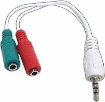 Аксессуар 3.5 Jack M - 2x3.5 Jack F White CCA-417W – фото 5