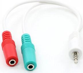 Аксессуар 3.5 Jack M - 2x3.5 Jack F White CCA-417W – фото 6