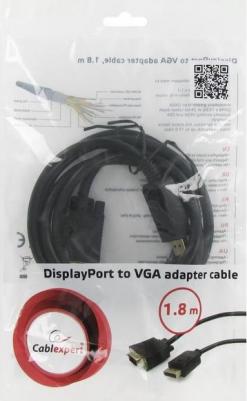 Кабель DisplayPort VGA 1.8м CCP-DPM-VGAM-6 круглый черный – фото 1