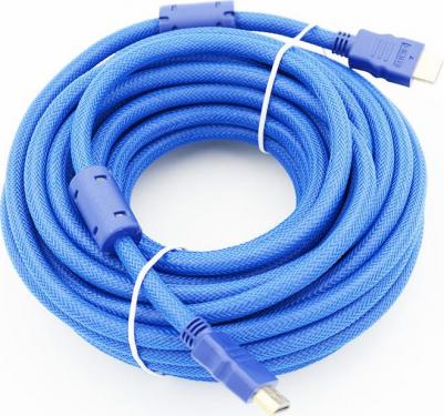 Кабель HDMI 10м 794274 круглый синий