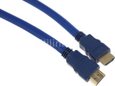 Кабель HDMI 10м 794274 круглый синий – фото 2