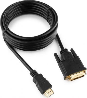 Кабель HDMI-DVI, 3.0м, 19M 19M, single link, черный, позол.разъемы, экран CC-HDMI-DVI-10 – фото 7