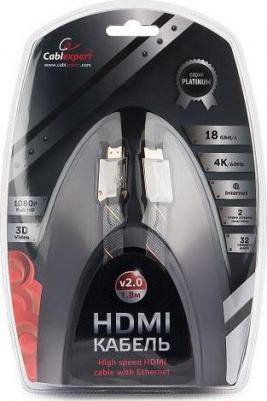 Кабель HDMI - HDMI, 3м Grey (CC-P-HDMI04-3M) – фото 7